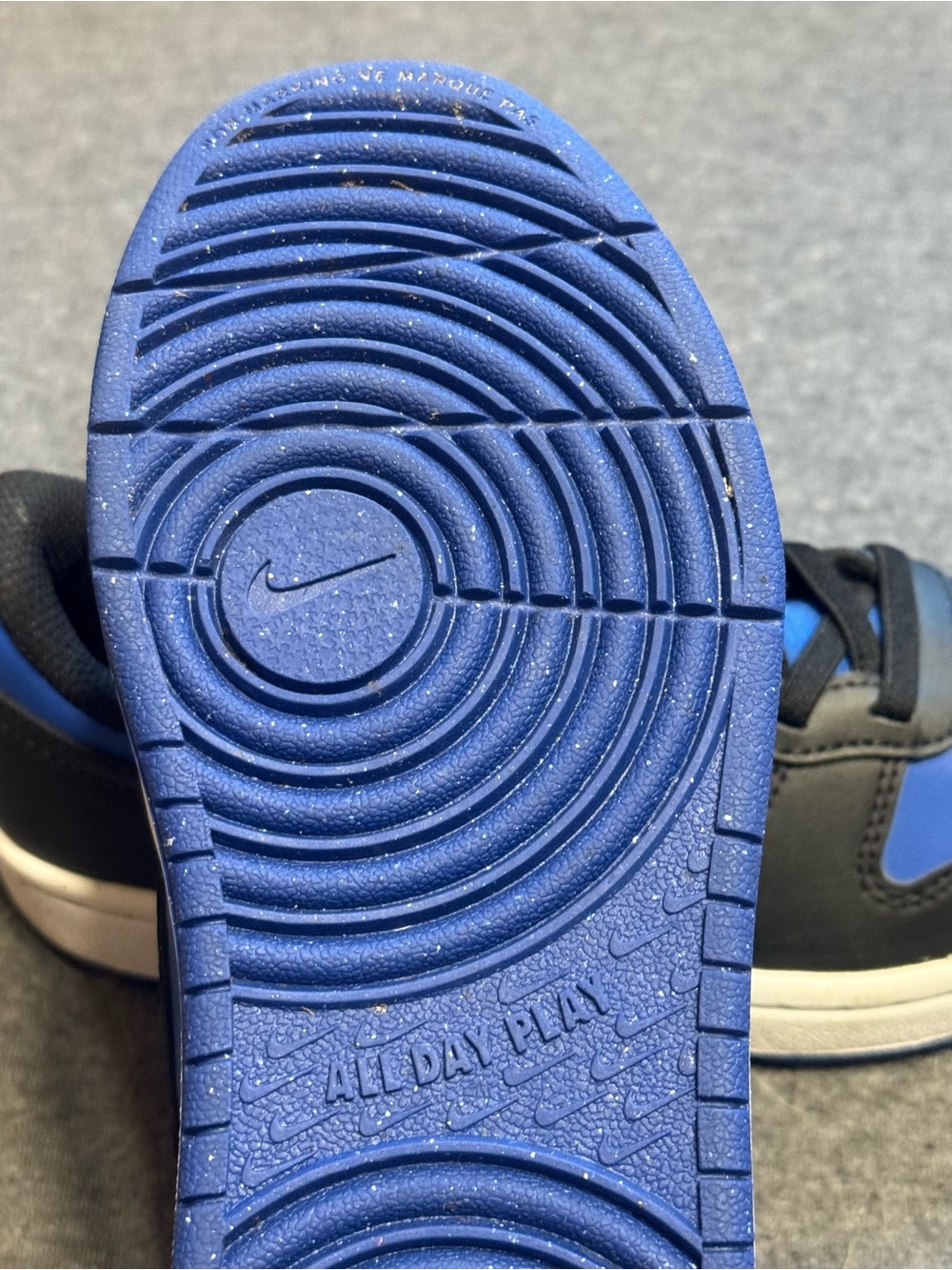 Nike Court Borough Low Recraft Toddler Sz 13.5C Game Royal Black White like new - Picture 3 of 14